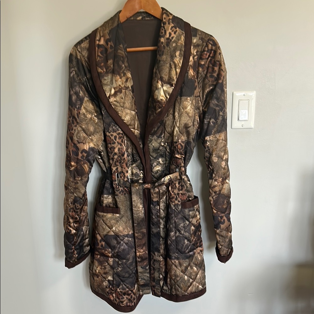 Printed Quilted Women's Jacket - Size Large